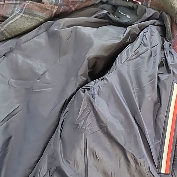 Tommy Hilfiger Mens Plaid Wool Utility Coat - Picture 10 of 11